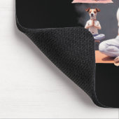 Jack Russell Terrier Dog Zen Moments mit Jack Rus Mousepad (Ecke)