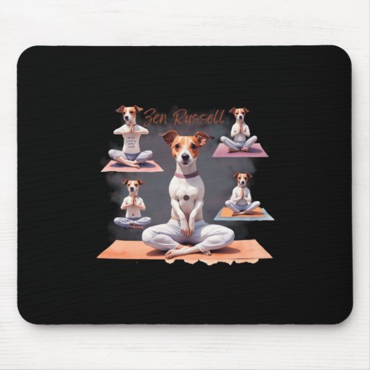 Jack Russell Terrier Dog Zen Moments mit Jack Rus Mousepad (Vorne)