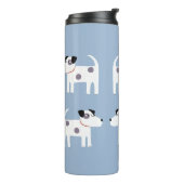 Jack Russell Terrier Dogs Individuelle Name Thermosbecher (Nach links gedreht)