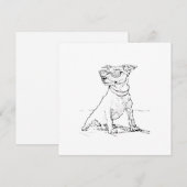 Jack Russell Terrier Feiertagskarte (Vorne/Hinten)