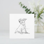 Jack Russell Terrier Feiertagskarte (Stehend Vorderseite)