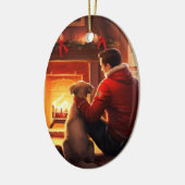 Jack Russell Terrier Fireman, Puppy, Pet Dog Lover Keramik Ornament (Links)