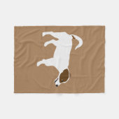 Jack-Russell-Terrier Fleecedecke (Vorderseite (Horizontal))