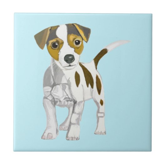 Jack Russell Terrier Fliese (Vorderseite)