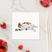 Jack Russell Terrier friedlich schlafen Serviette (Beispiel)