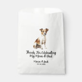 Jack Russell Terrier Full Color Pet Wedding Geschenktütchen (Vorderseite)