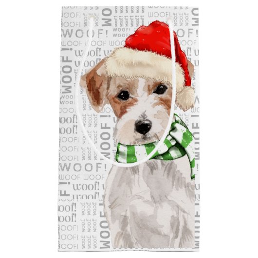 Jack Russell Terrier Funny Christmas Dog Kleine Geschenktüte (Vorderseite)