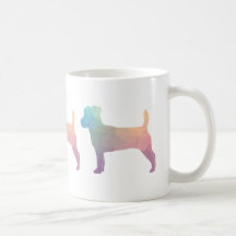 Jack Russell Terrier Geometric Muster Silhouette
