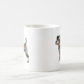 Jack Russell Terrier Geometric Muster Silhouette Kaffeetasse (Mittel)