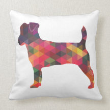 Jack Russell Terrier Geometric Muster Silhouette