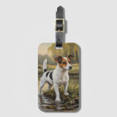 Jack Russell Terrier Gepäckanhänger (Vorderseite Vertikal)