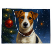 Jack Russell Terrier Gift Bag Große Geschenktüte (Rückseite)