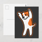 Jack Russell Terrier Gift - Funny Dog Liebe Postkarte (Vorne/Hinten)