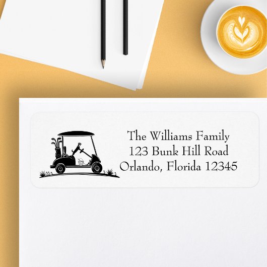 Jack Russell Terrier Golf Cart Rücksendeadresse