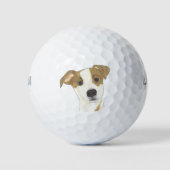 Jack Russell Terrier Golfball (Vorderseite)