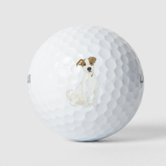 Jack Russell Terrier Golfball (Vorderseite)
