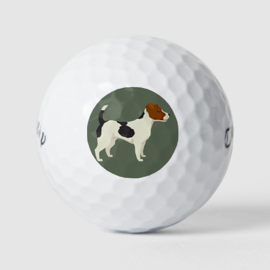 Jack Russell Terrier Golfball (Vorderseite)