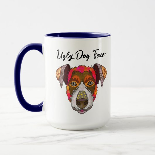 Jack Russell Terrier hässlicher Hund Tasse (Links)