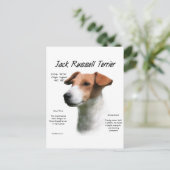 Jack Russell Terrier History Postkarte (Stehend Vorderseite)