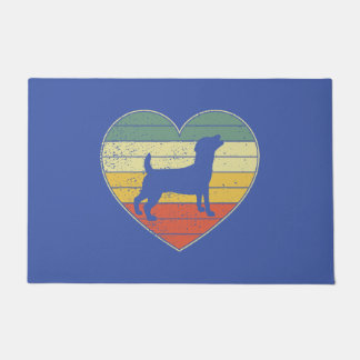 Jack Russell Terrier Hund Herz Valentinstag Pupp Fußmatte