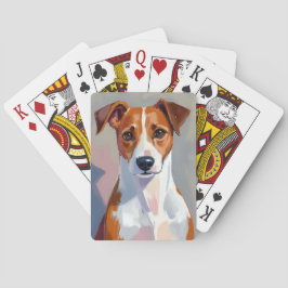 Jack Russell Terrier | Hundegemälde Haustier Spielkarten