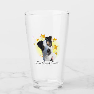 Jack Russell Terrier Hunting Hund ist ein Star Glas