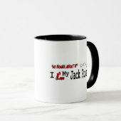 Jack Russell Terrier (I Liebe) Tasse (VorderseiteRechts)