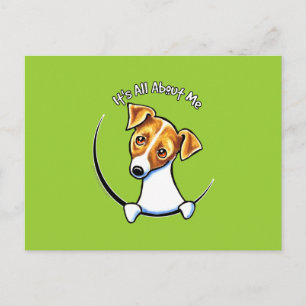 Jack Russell Terrier IAAM Off-Leash Art™ Postkarte