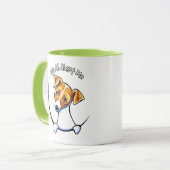 Jack Russell Terrier IAAM Off-Leash Art™ Tasse (Vorderseite Links)