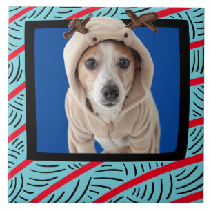 Jack Russell Terrier - individueller Foto-Rahmen Fliese