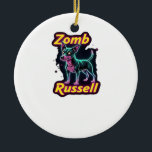 Jack Russell Terrier JRT Zombie Dog Halloween Esse Keramik Ornament<br><div class="desc">Jack Russell Terrier JRT Zombie Dog Halloween Essential T-Shirt_1</div>