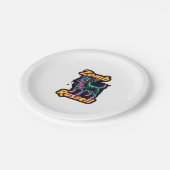 Jack Russell Terrier JRT Zombie Dog Halloween Esse Pappteller (Schrägansicht)