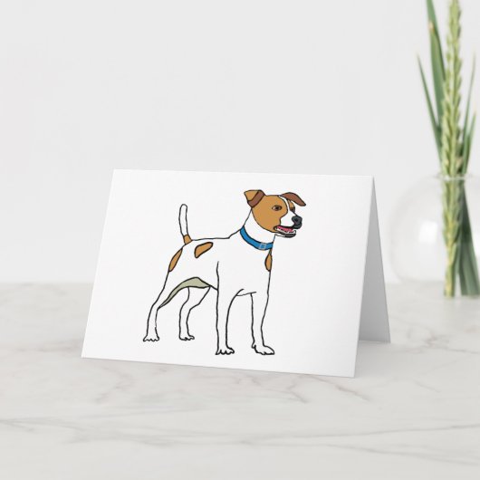 Jack Russell Terrier Karte (Vorderseite)
