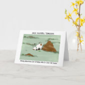 Jack Russell Terrier Karte (Gelbe Blume)