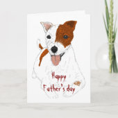 Jack Russell Terrier Karte (Vorderseite)