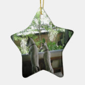 Jack Russell Terrier Keramik Ornament (Links)