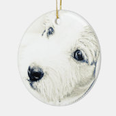 Jack-Russell-Terrier Keramikornament (Links)