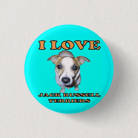 Jack-Russell-Terrier-Knopf Button (Vorderseite)