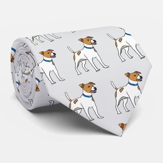 Jack Russell Terrier Krawatte (Gerollt)