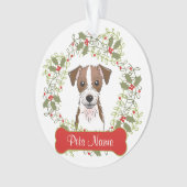 Jack-Russell-Terrier-kundengerechte Verzierung Ornament (Vorderseite)