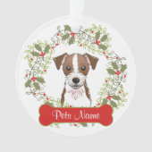 Jack-Russell-Terrier-kundengerechte Verzierung Ornament (Vorderseite)