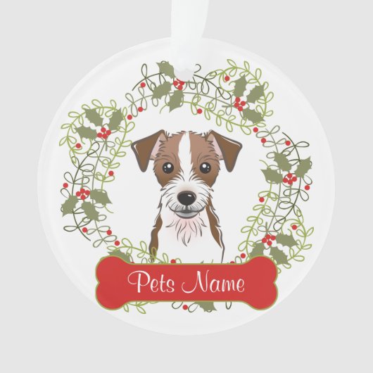 Jack-Russell-Terrier-kundengerechte Verzierung Ornament (Vorderseite)