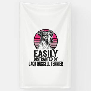 Jack Russell Terrier Leicht Ablenkbar Vintage T-Sh Banner