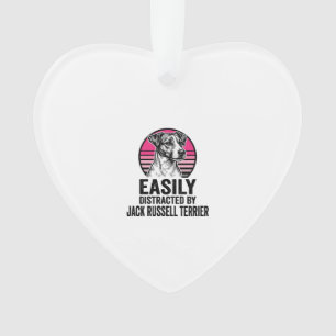 Jack Russell Terrier Leicht Ablenkbar Vintage T-Sh Ornament