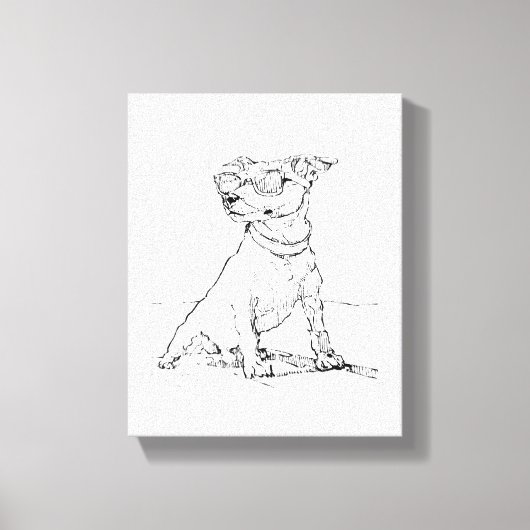 Jack Russell Terrier Leinwanddruck (Vorderseite)