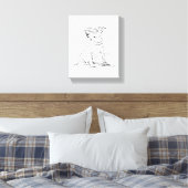 Jack Russell Terrier Leinwanddruck (Insitu (Schlafzimmer))