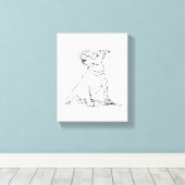 Jack Russell Terrier Leinwanddruck (Insitu (Holzboden))
