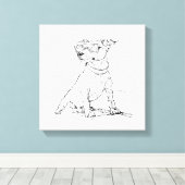 Jack Russell Terrier  Leinwanddruck (Insitu (Holzboden))