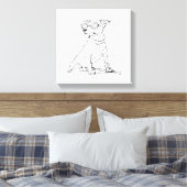 Jack Russell Terrier  Leinwanddruck (Insitu (Schlafzimmer))