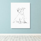 Jack Russell Terrier Leinwanddruck (Insitu (Holzboden))